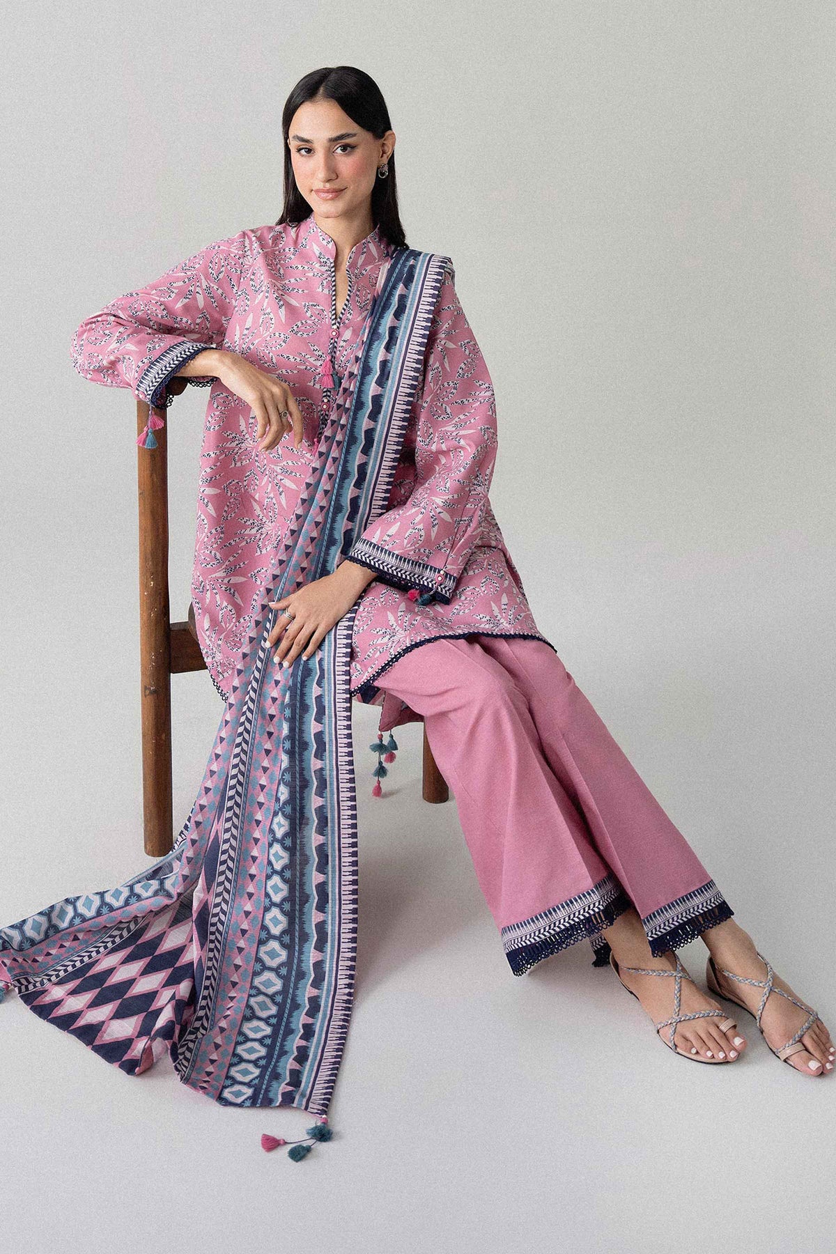 3 Piece - Printed Suit - U3P-NISHA26WV1-24