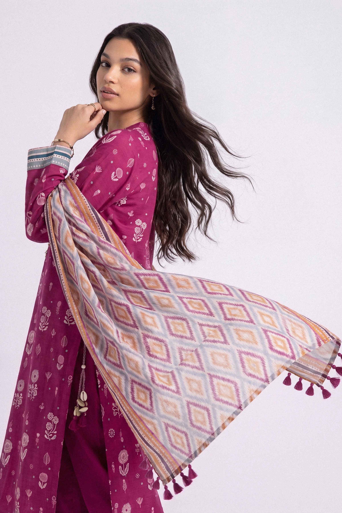 3 Piece - Printed Suit - U3P-NISHA26WV1-26