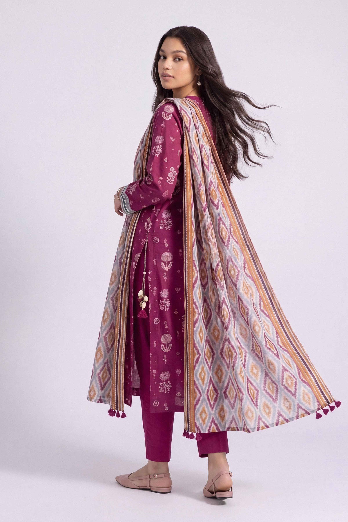 3 Piece - Printed Suit - U3P-NISHA26WV1-26