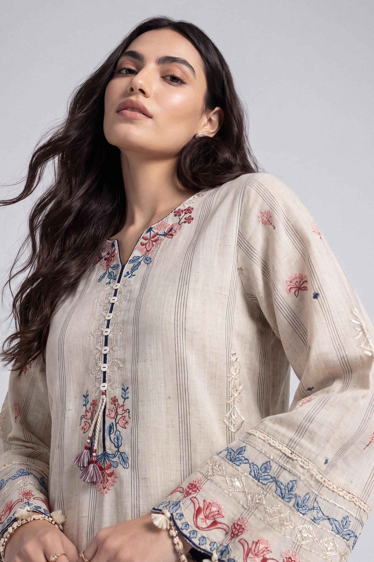 2 Piece - Embroidered Suit - U3P-NISHA26WV1-33