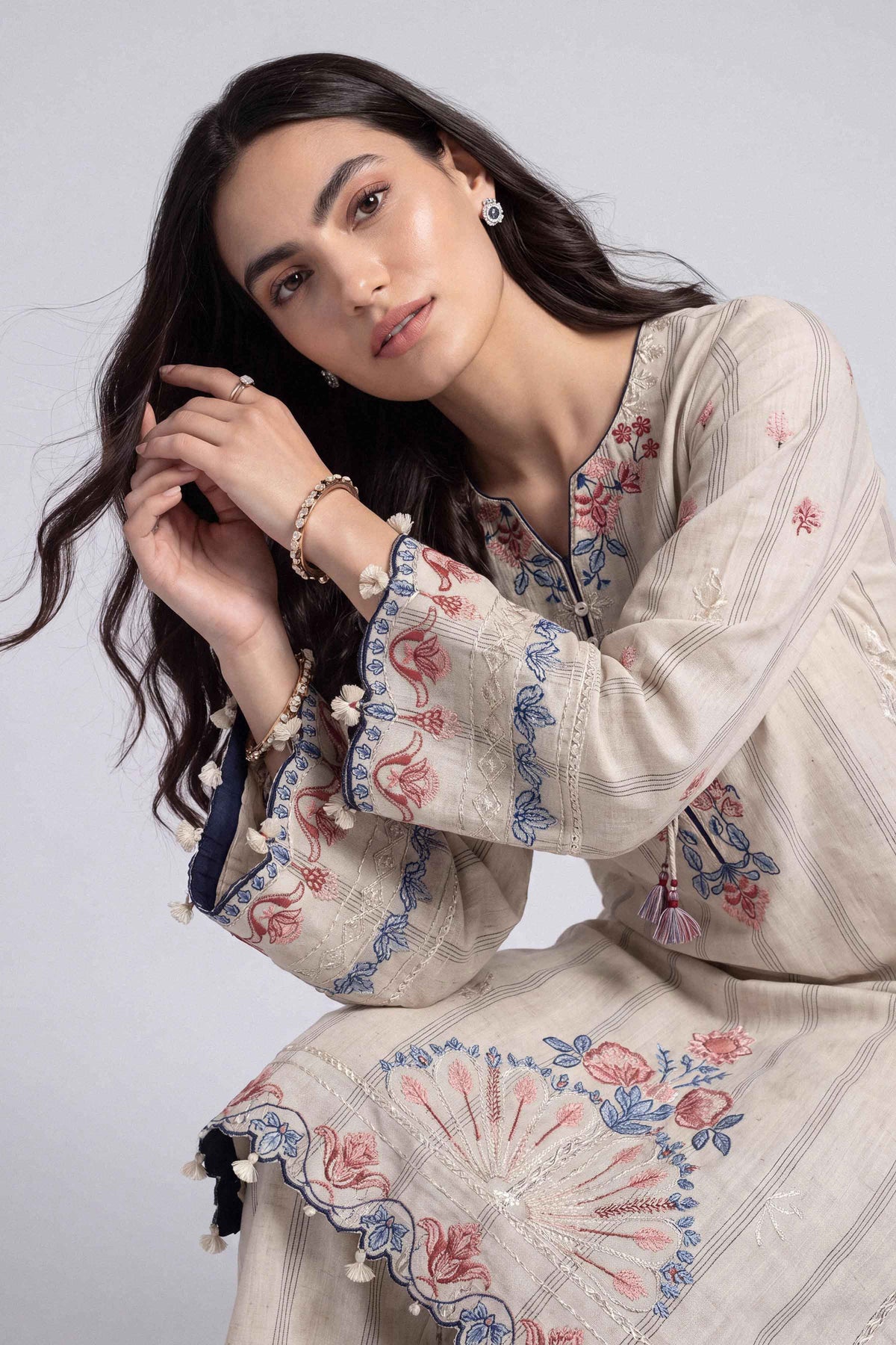 2 Piece - Embroidered Suit - U3P-NISHA26WV1-33