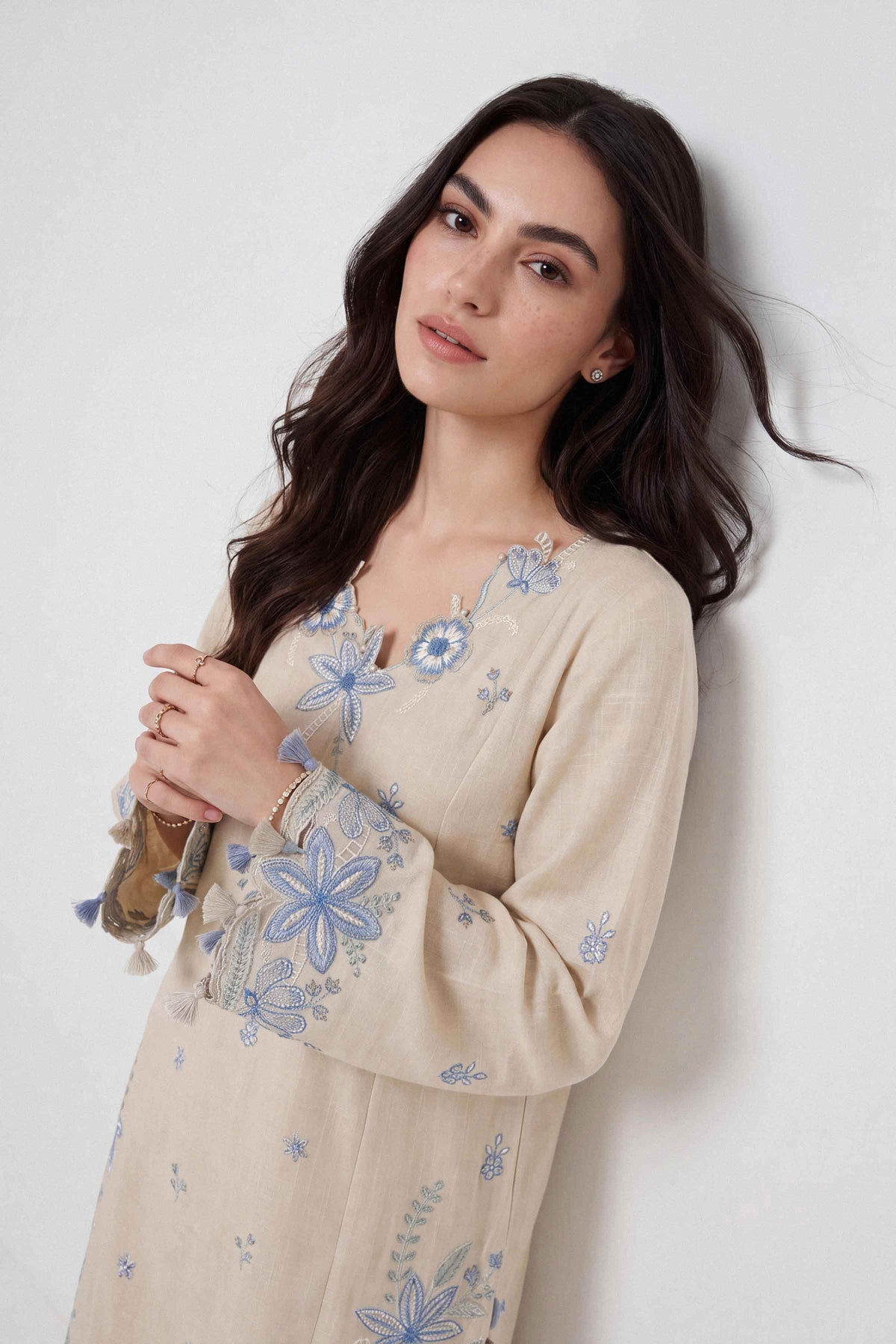 2 Piece - Embroidered Suit - U3P-NISHA26WV1-34