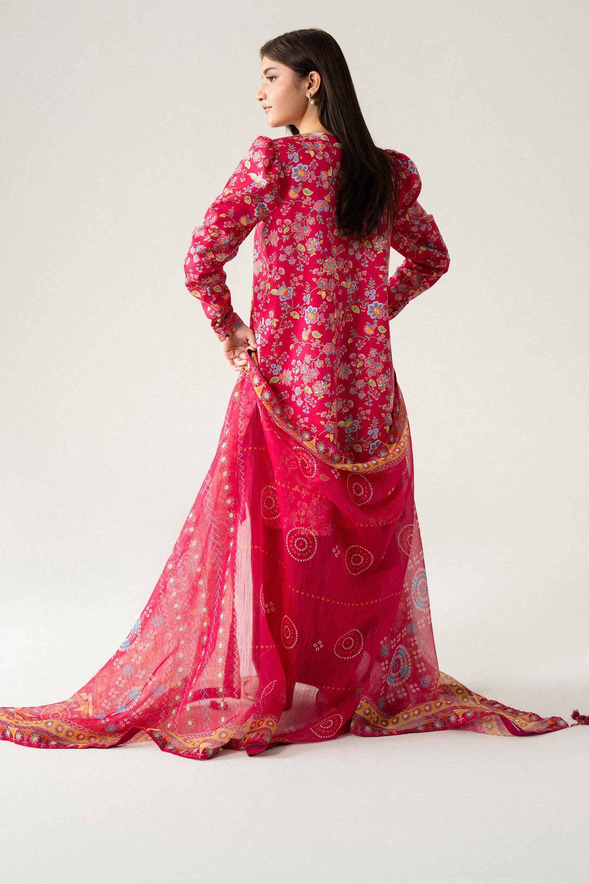 3 Piece - Digital Printed Suit - U3P-NISHA26WV1-37