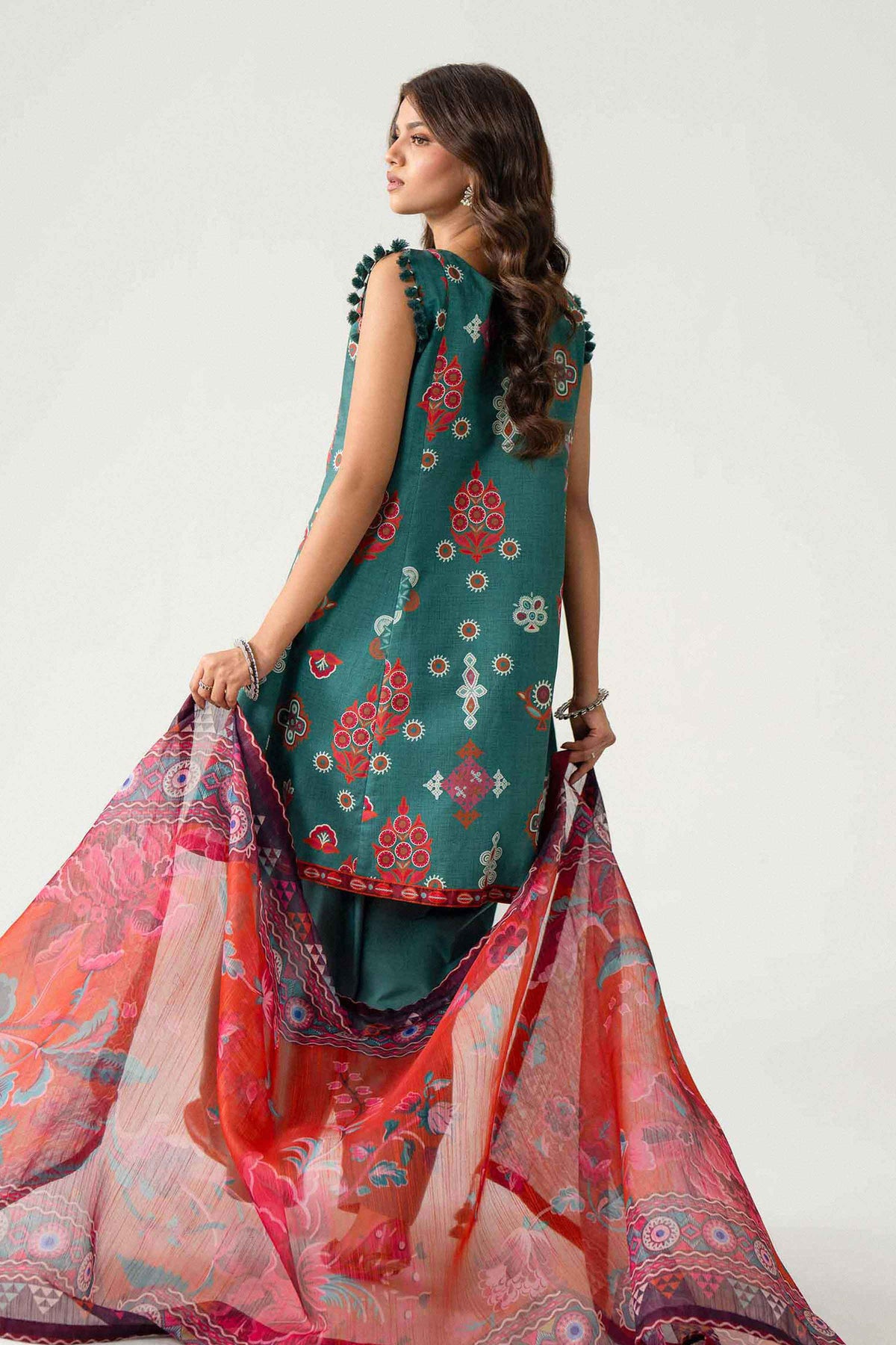 3 Piece - Digital Printed Suit - U3P-NISHA26WV1-43