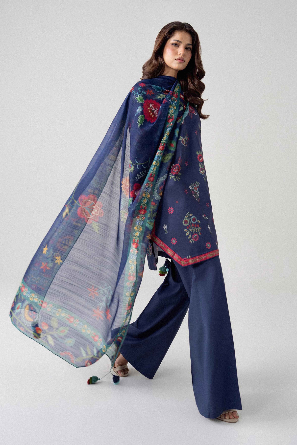 3 Piece - Digital Printed Suit - U3P-NISHA26WV1-46