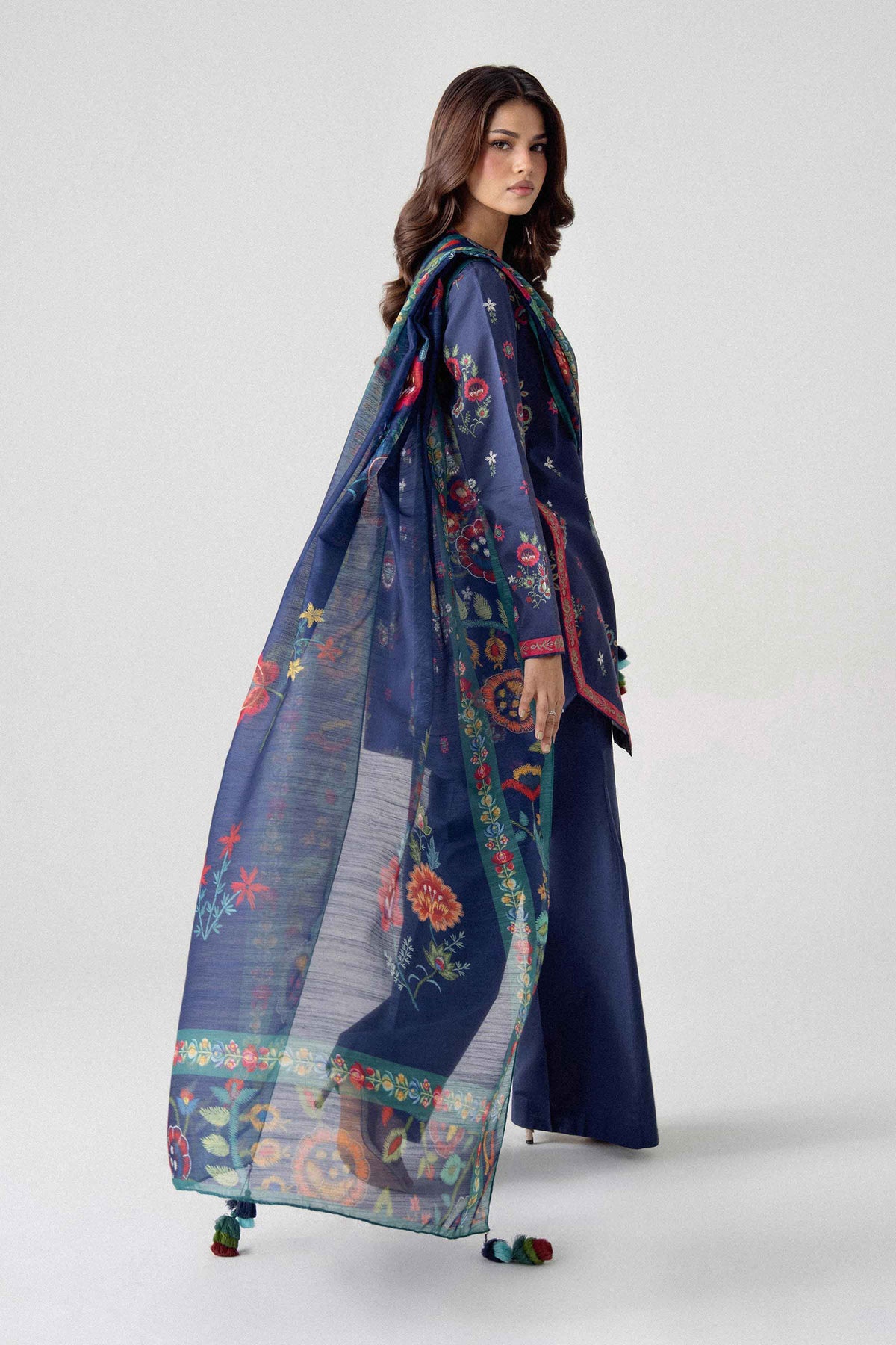 3 Piece - Digital Printed Suit - U3P-NISHA26WV1-46