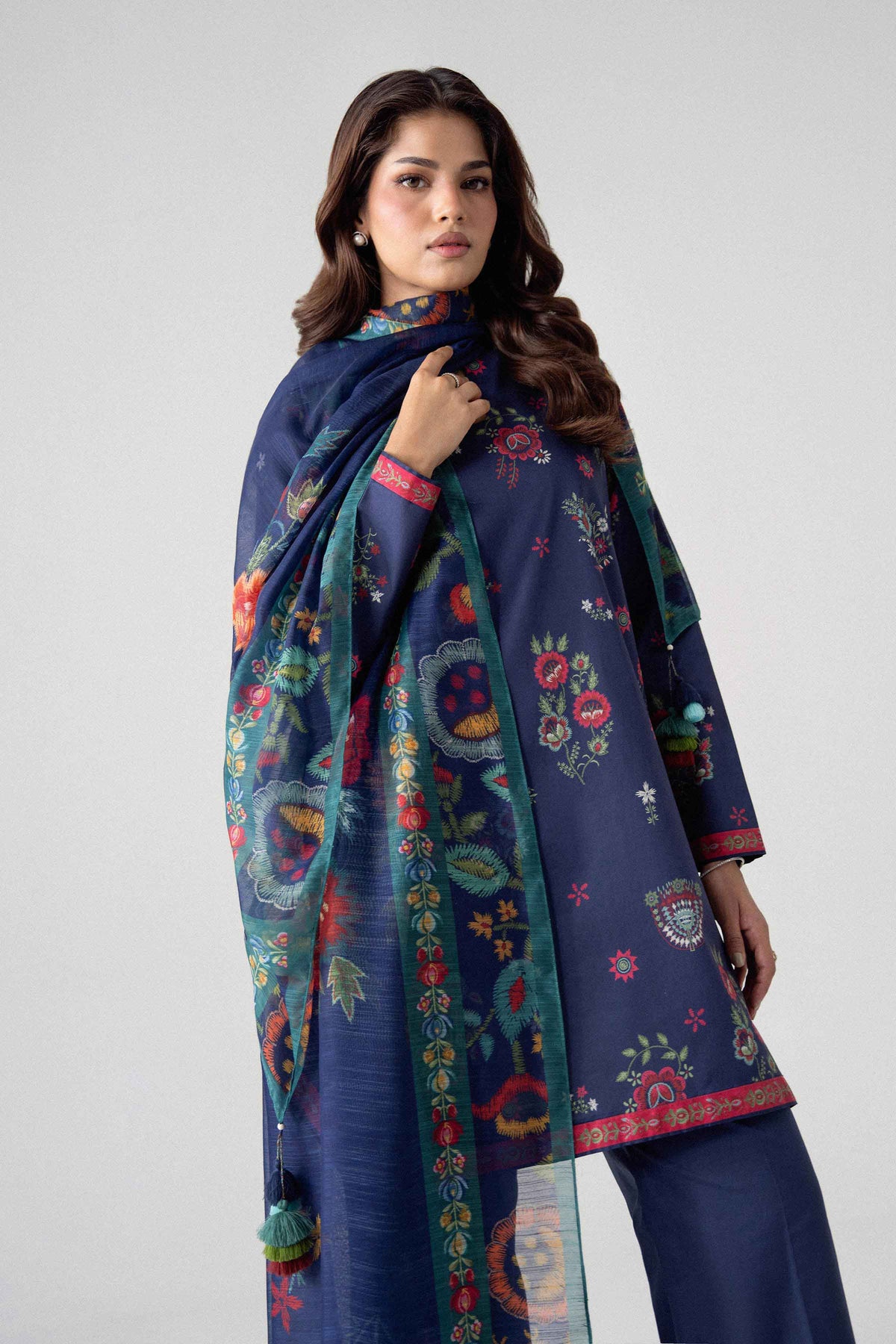 3 Piece - Digital Printed Suit - U3P-NISHA26WV1-46
