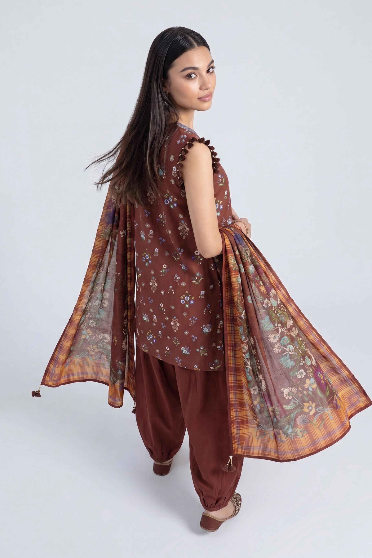 3 Piece - Digital Printed Suit - U3P-NISHA26WV1-48