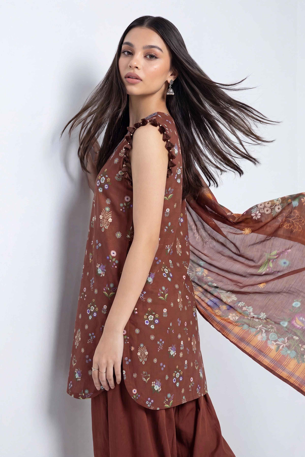 3 Piece - Digital Printed Suit - U3P-NISHA26WV1-48