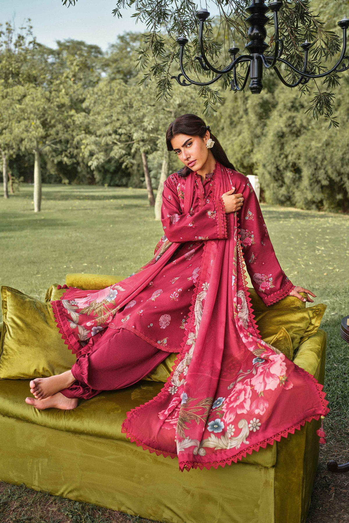 3 Piece - Digital Printed Suit - U3P-NISHA26WV1-5