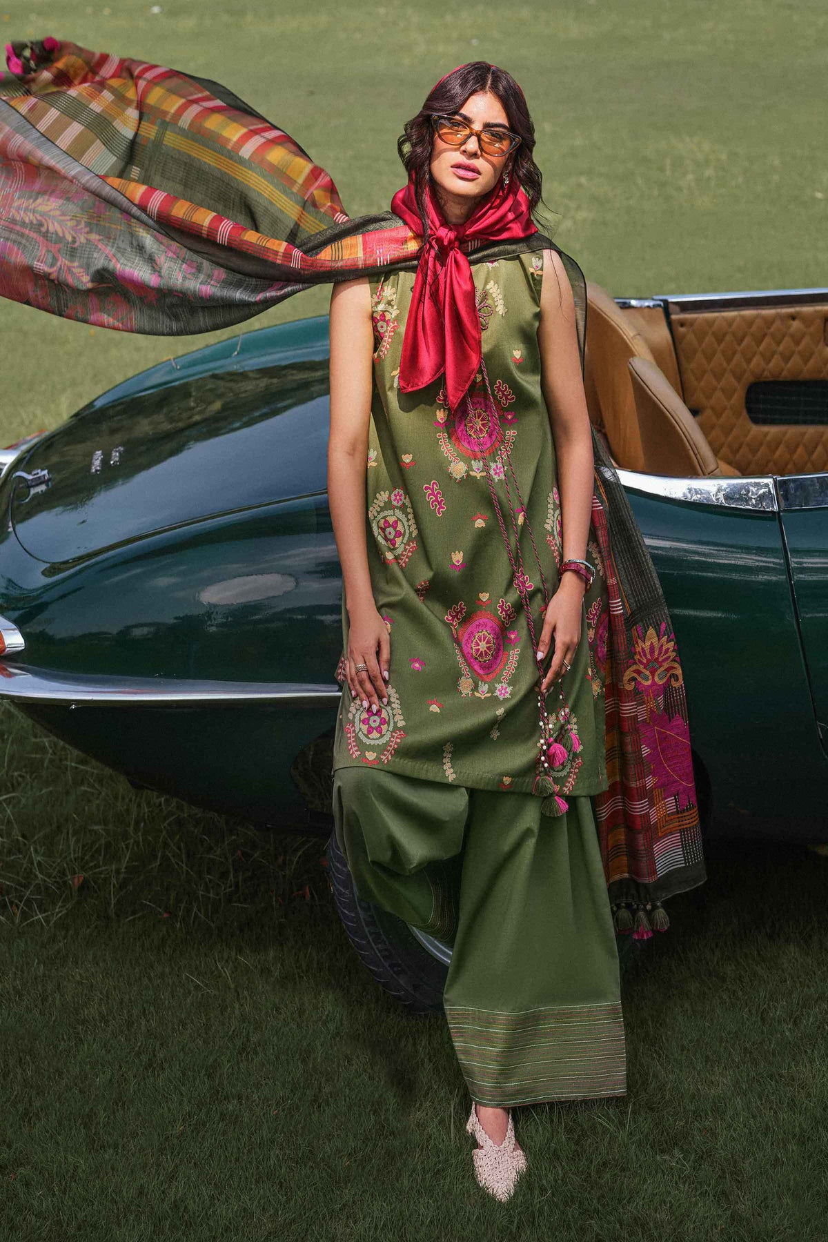 3 Piece - Digital Printed Suit - U3P-NISHA26WV1-50