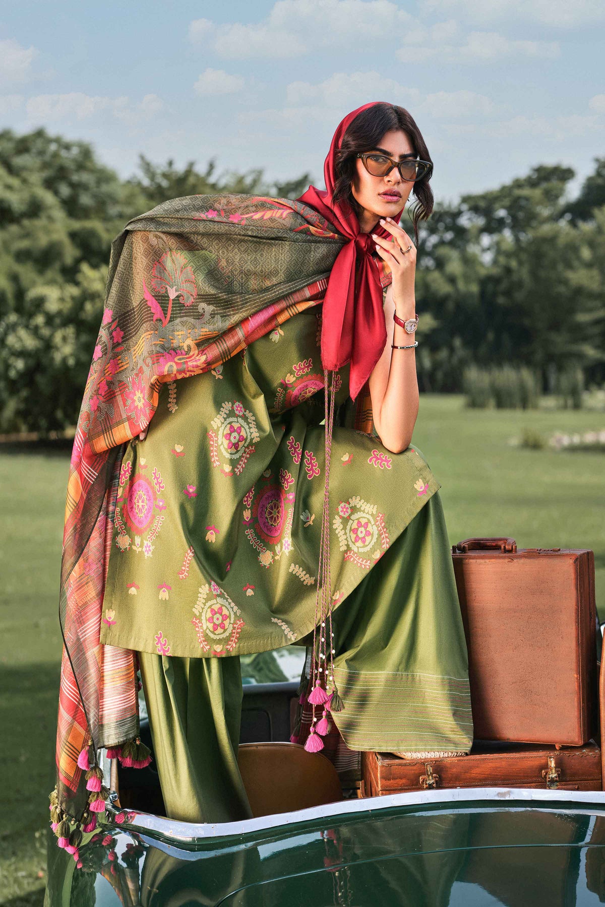 3 Piece - Digital Printed Suit - U3P-NISHA26WV1-50