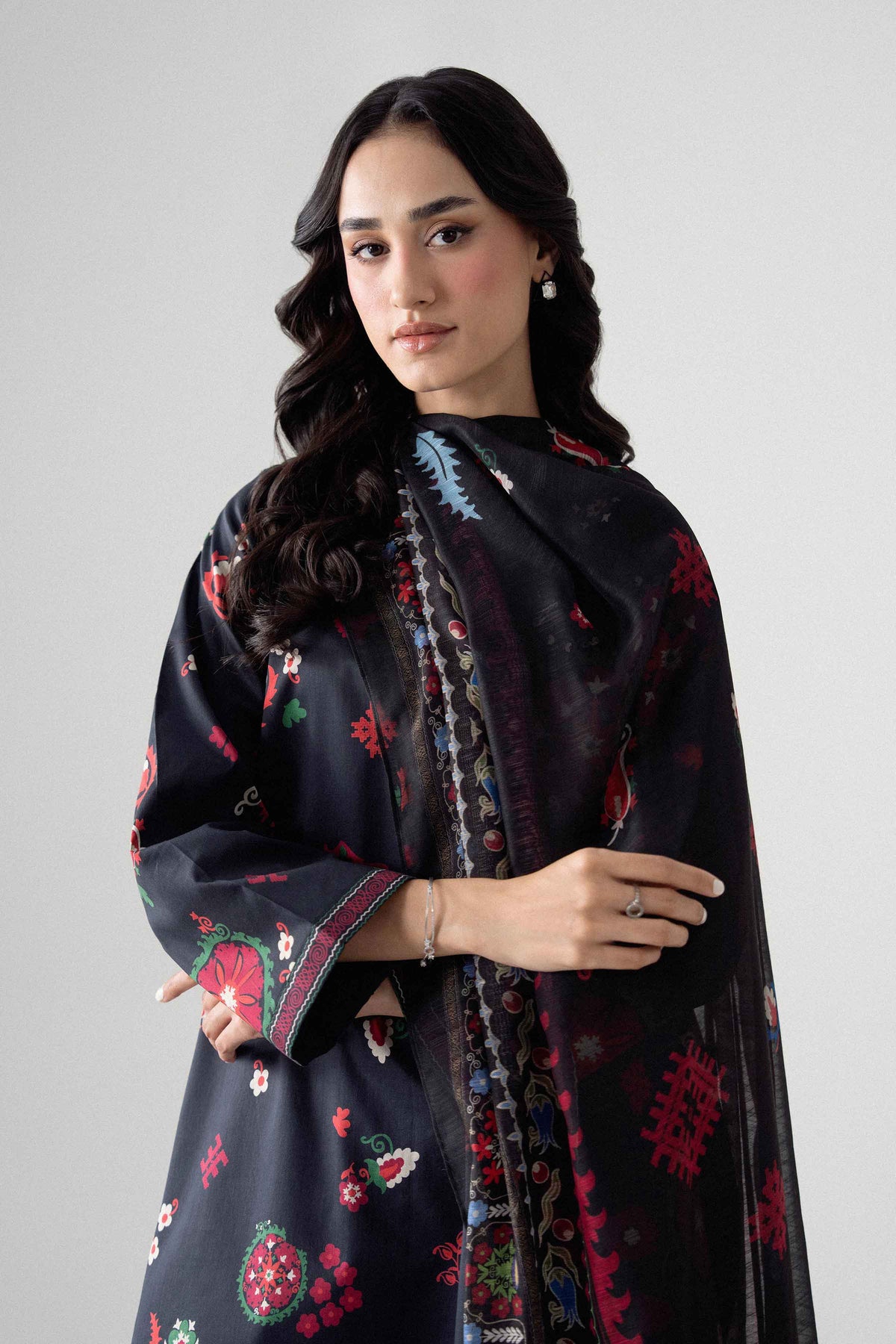 3 Piece - Digital Printed Suit - U3P-NISHA26WV1-51