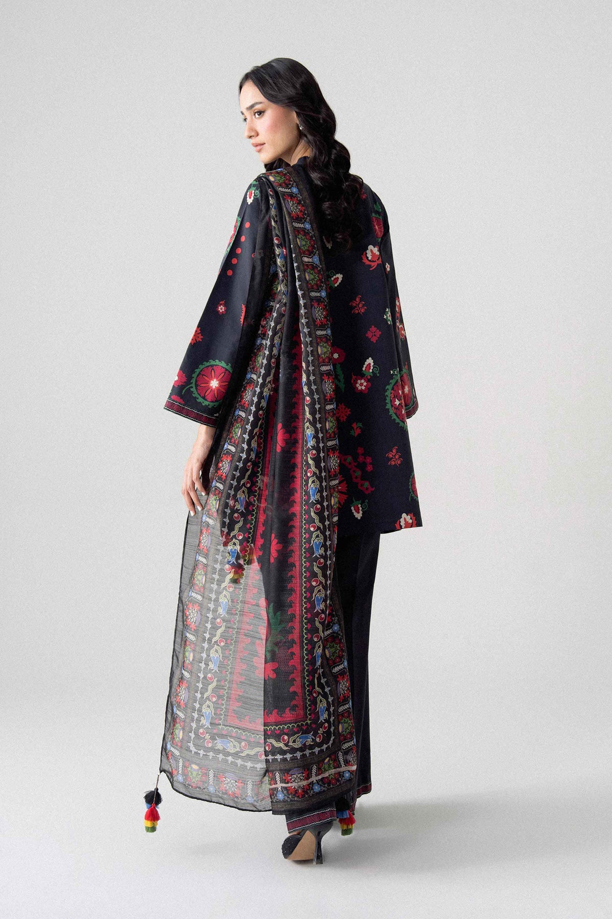 3 Piece - Digital Printed Suit - U3P-NISHA26WV1-51