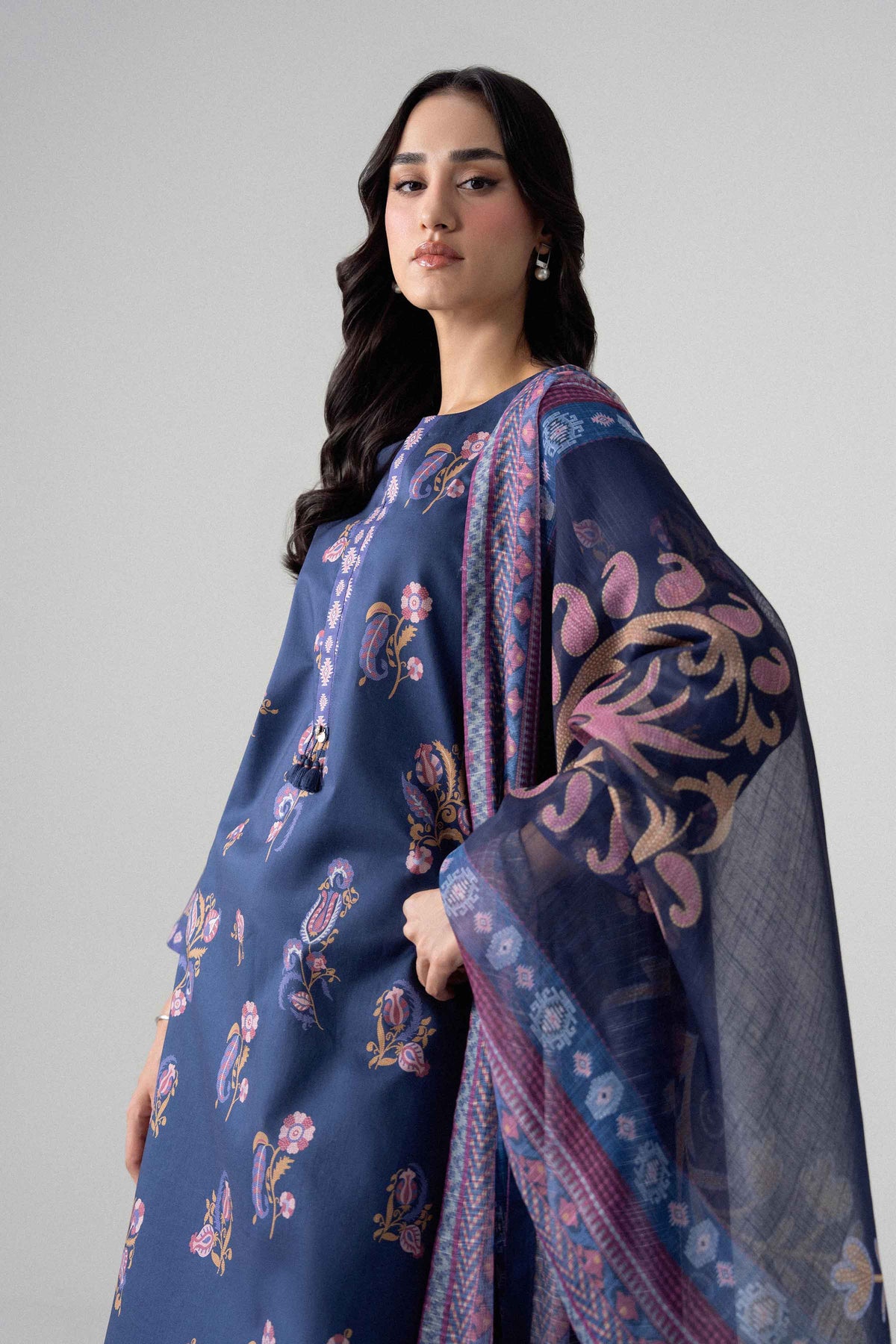 3 Piece - Digital Printed Suit - U3P-NISHA26WV1-52