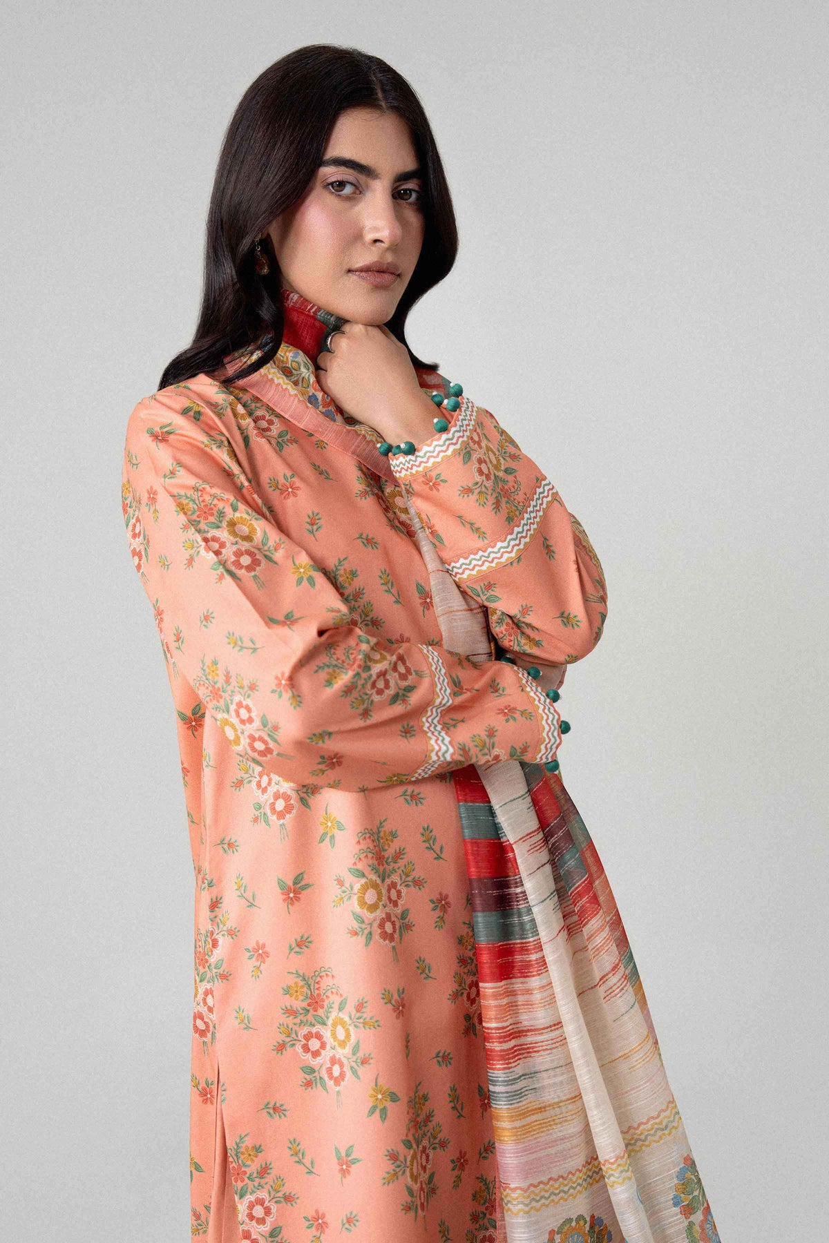 3 Piece - Digital Printed Suit - U3P-NISHA26WV1-54
