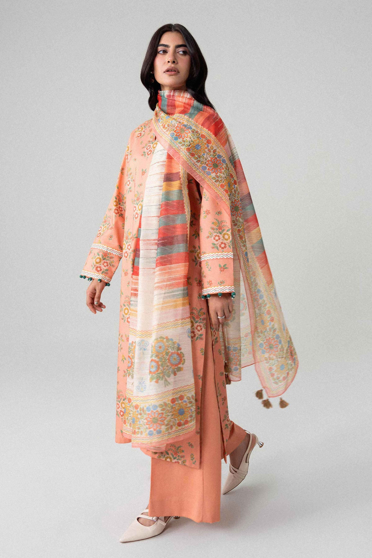 3 Piece - Digital Printed Suit - U3P-NISHA26WV1-54