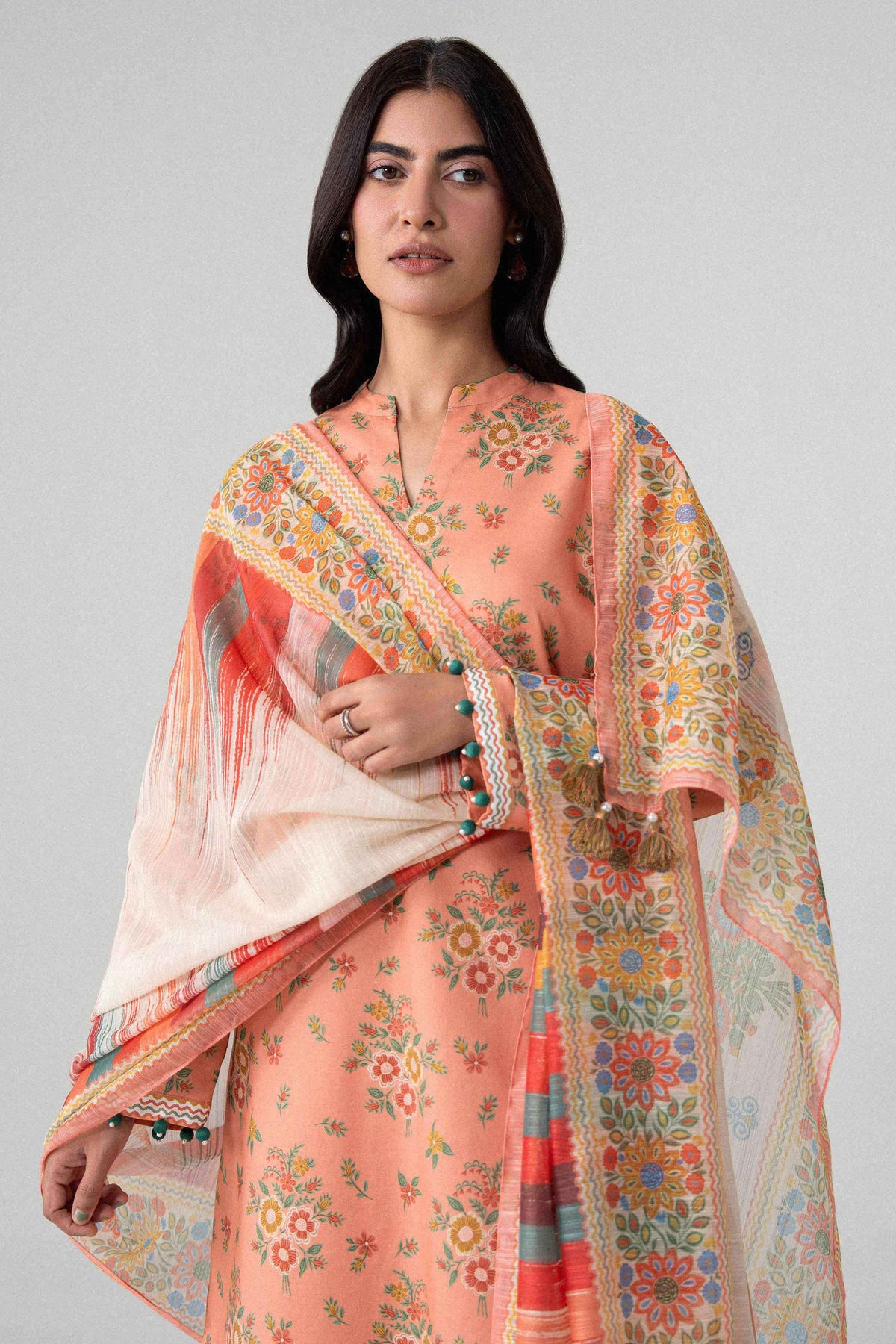 3 Piece - Digital Printed Suit - U3P-NISHA26WV1-54