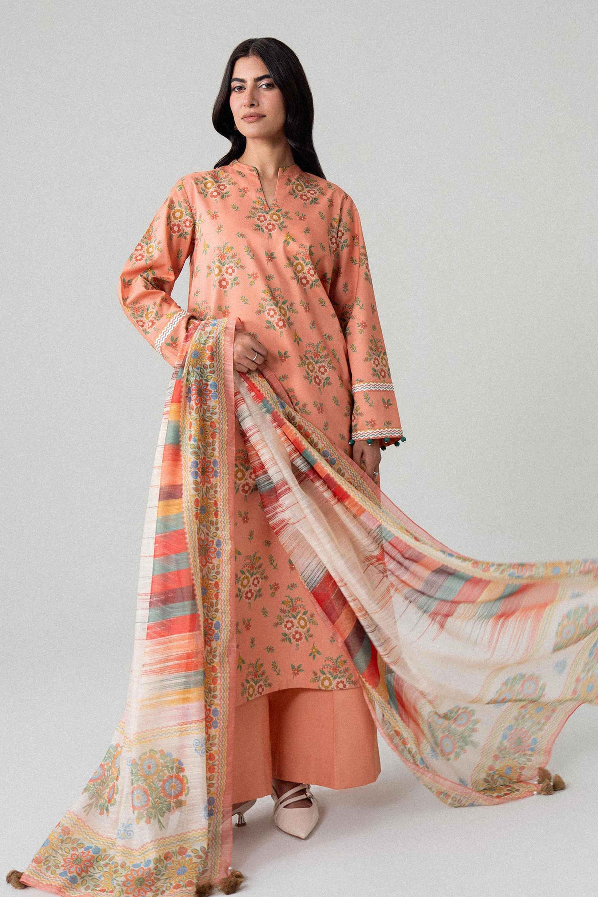 3 Piece - Digital Printed Suit - U3P-NISHA26WV1-54