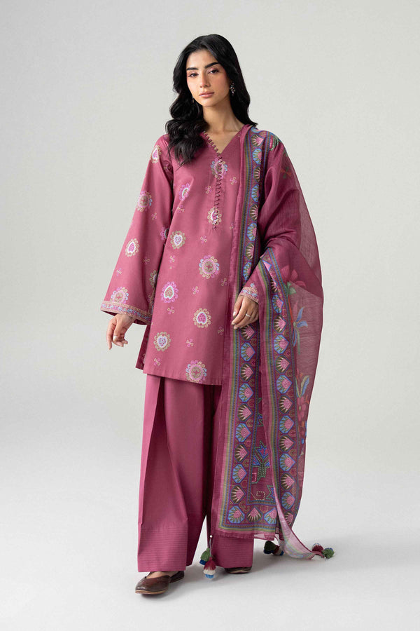 3 Piece - Digital Printed Suit - U3P-NISHA26WV1-57