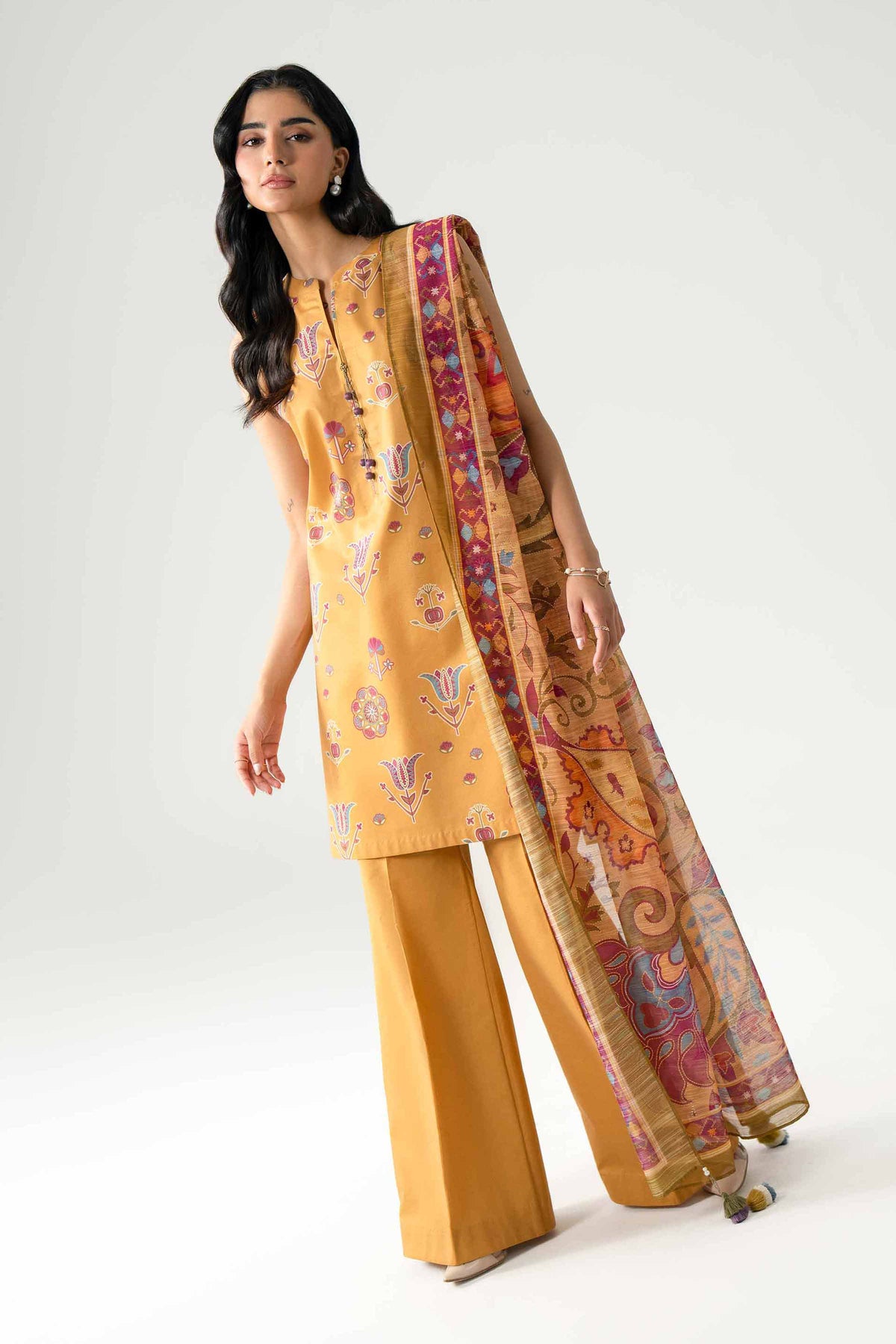 3 Piece - Digital Printed Suit - U3P-NISHA26WV1-58