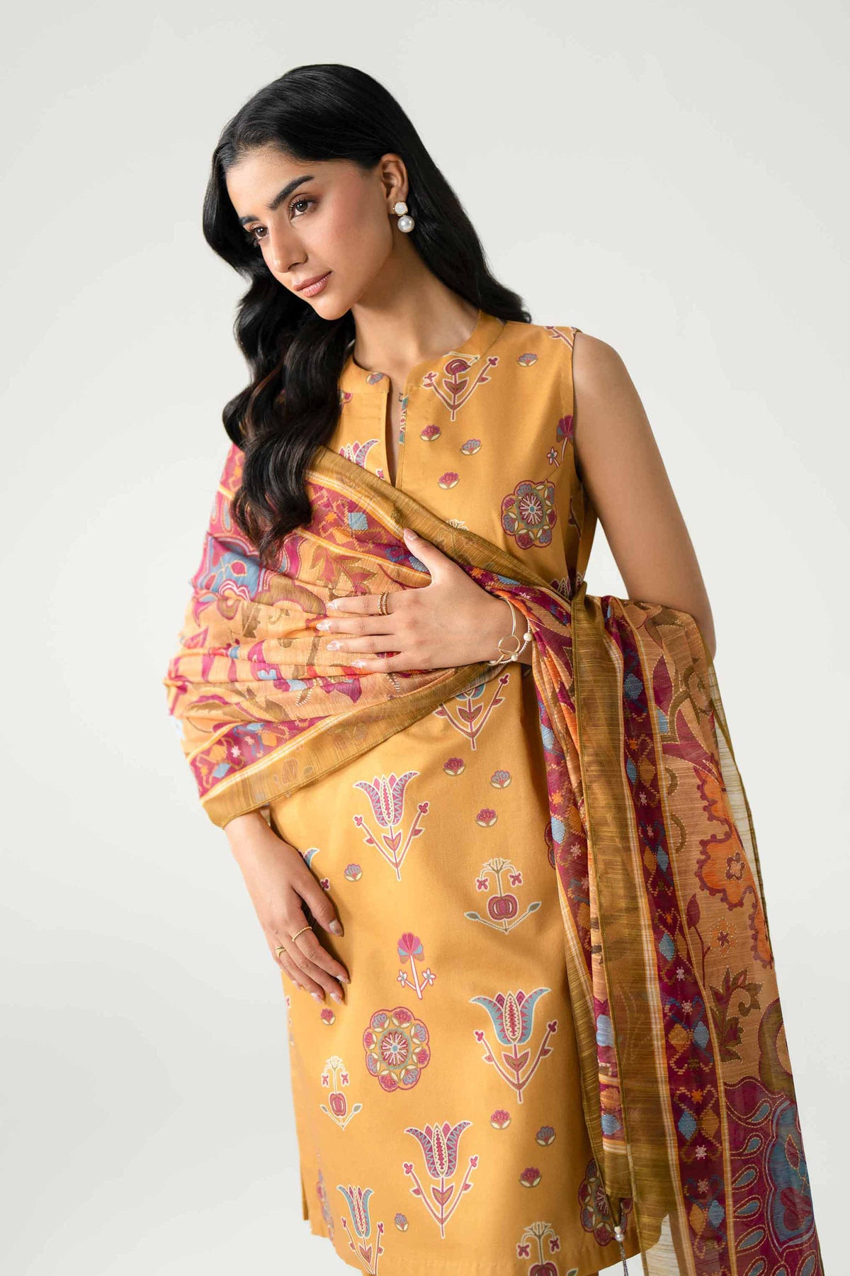 3 Piece - Digital Printed Suit - U3P-NISHA26WV1-58