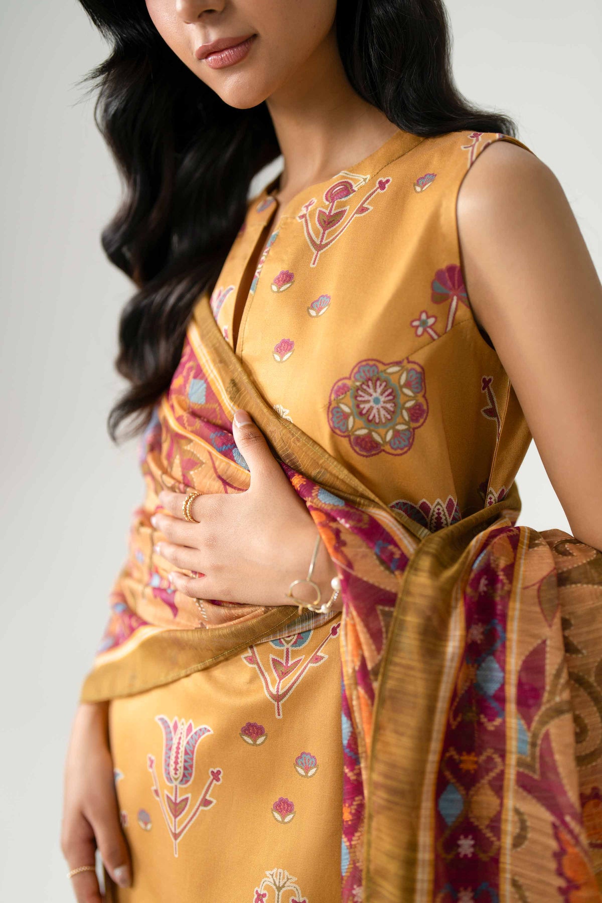 3 Piece - Digital Printed Suit - U3P-NISHA26WV1-58