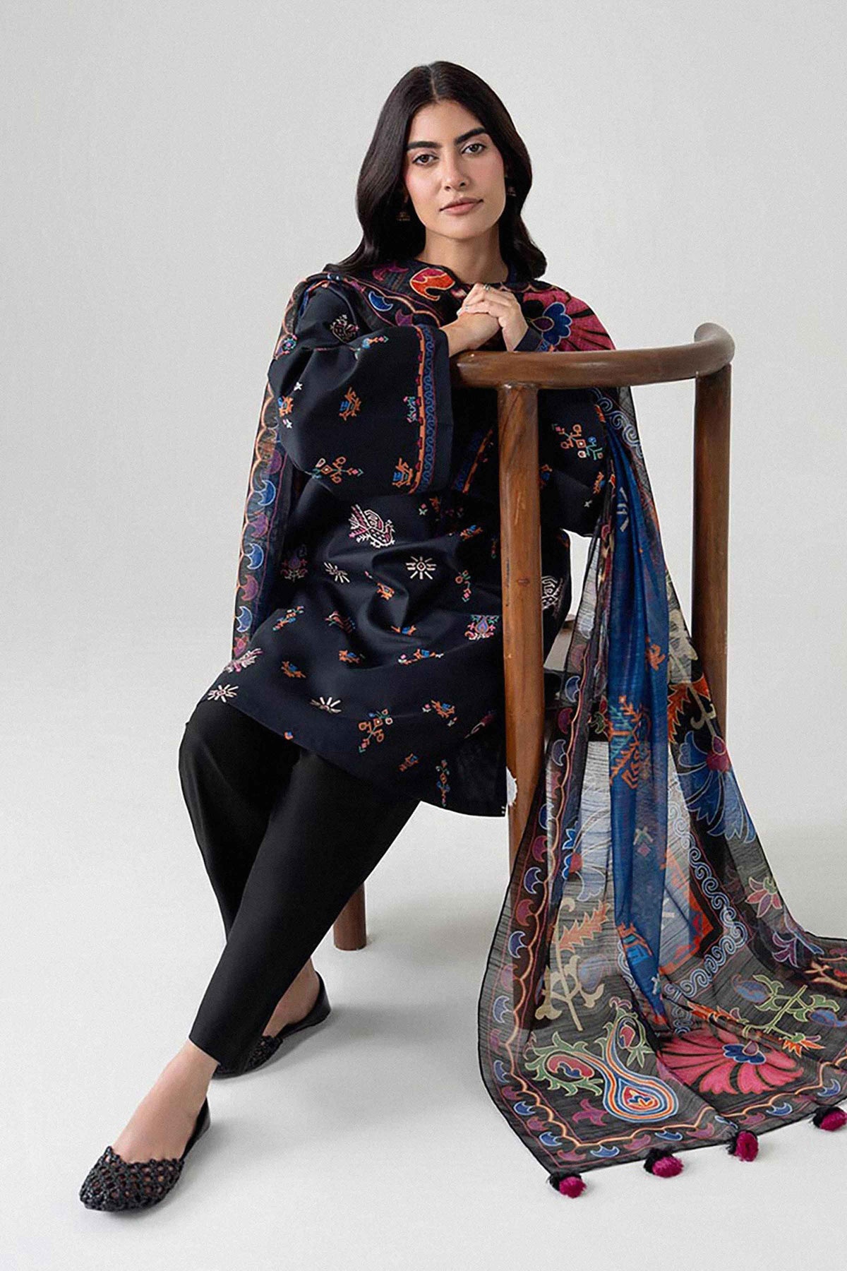3 Piece - Digital Printed Suit - U3P-NISHA26WV1-59