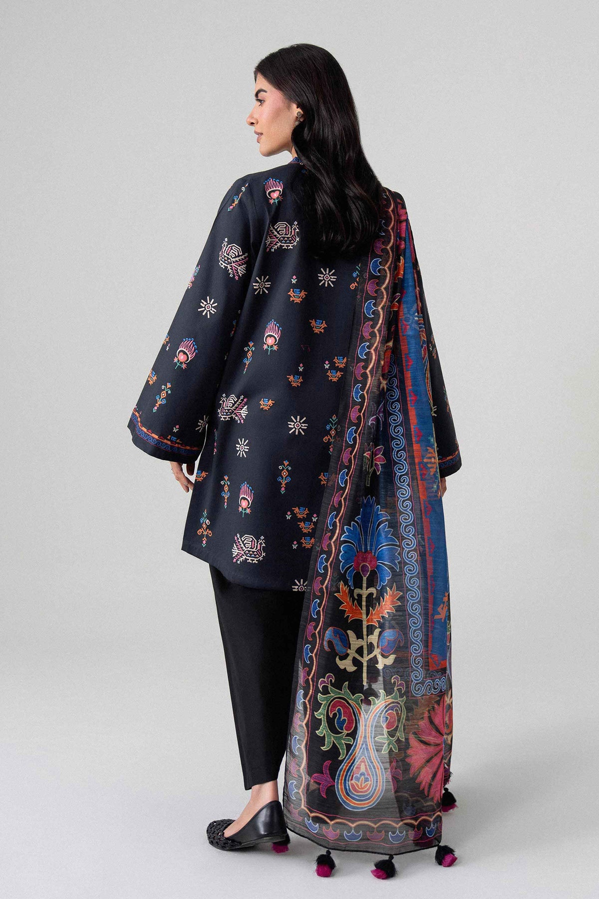 3 Piece - Digital Printed Suit - U3P-NISHA26WV1-59