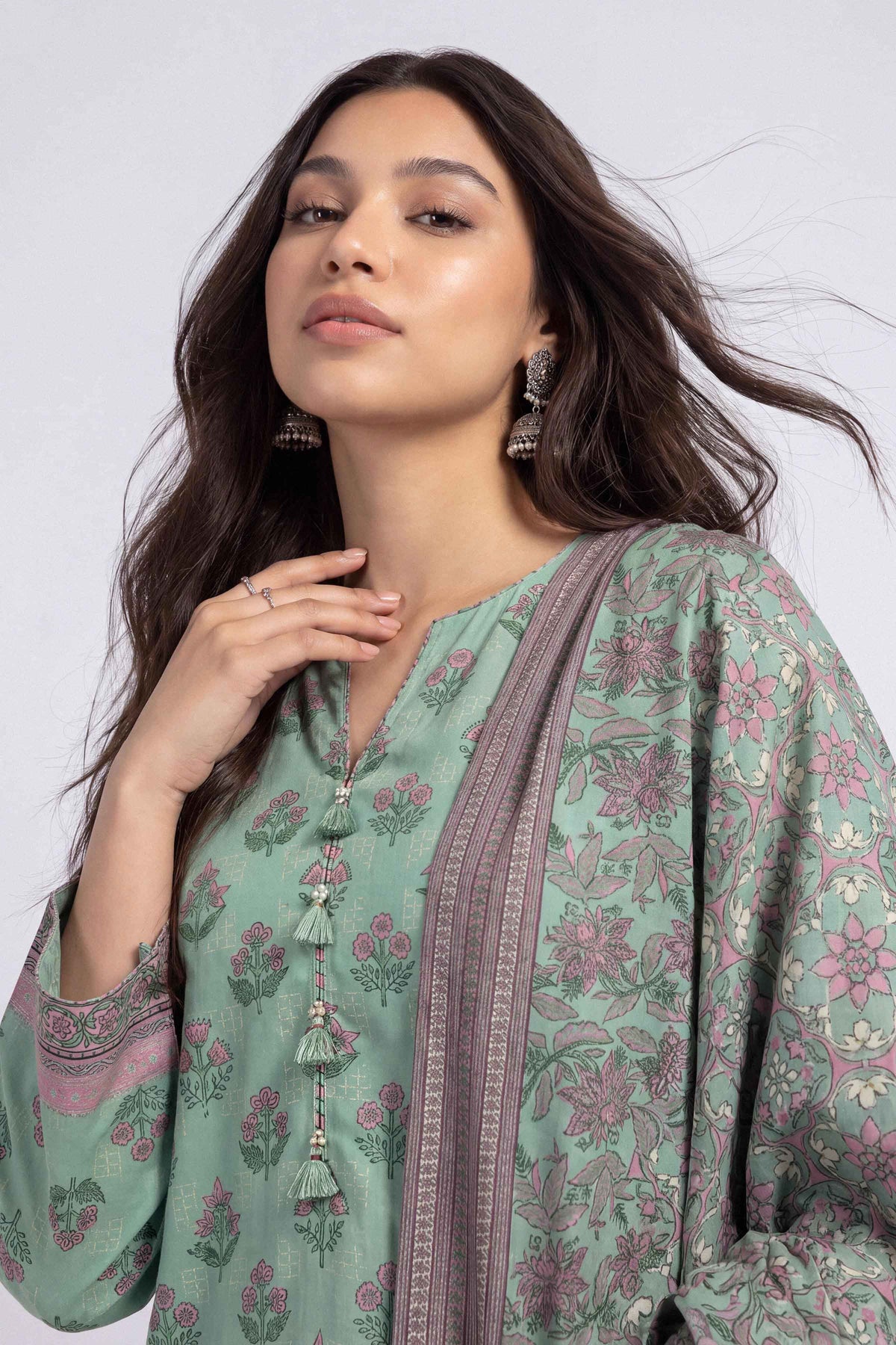 3 Piece - Printed Suit - U3P-NISHA26WV1-75