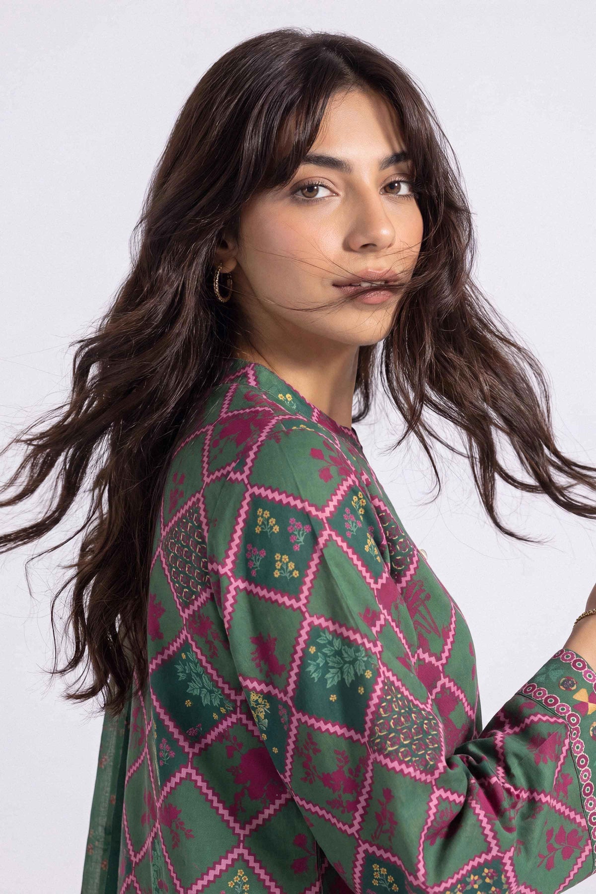 3 Piece - Printed Suit - U3P-NISHA26WV1-76