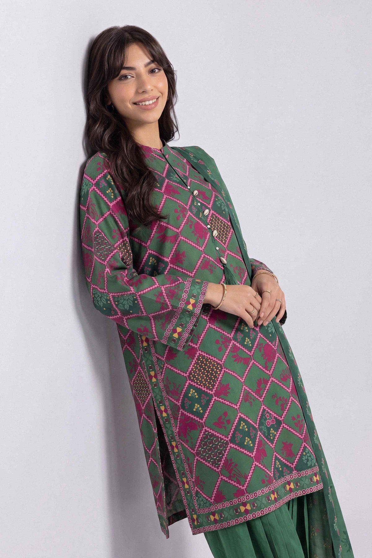 3 Piece - Printed Suit - U3P-NISHA26WV1-76