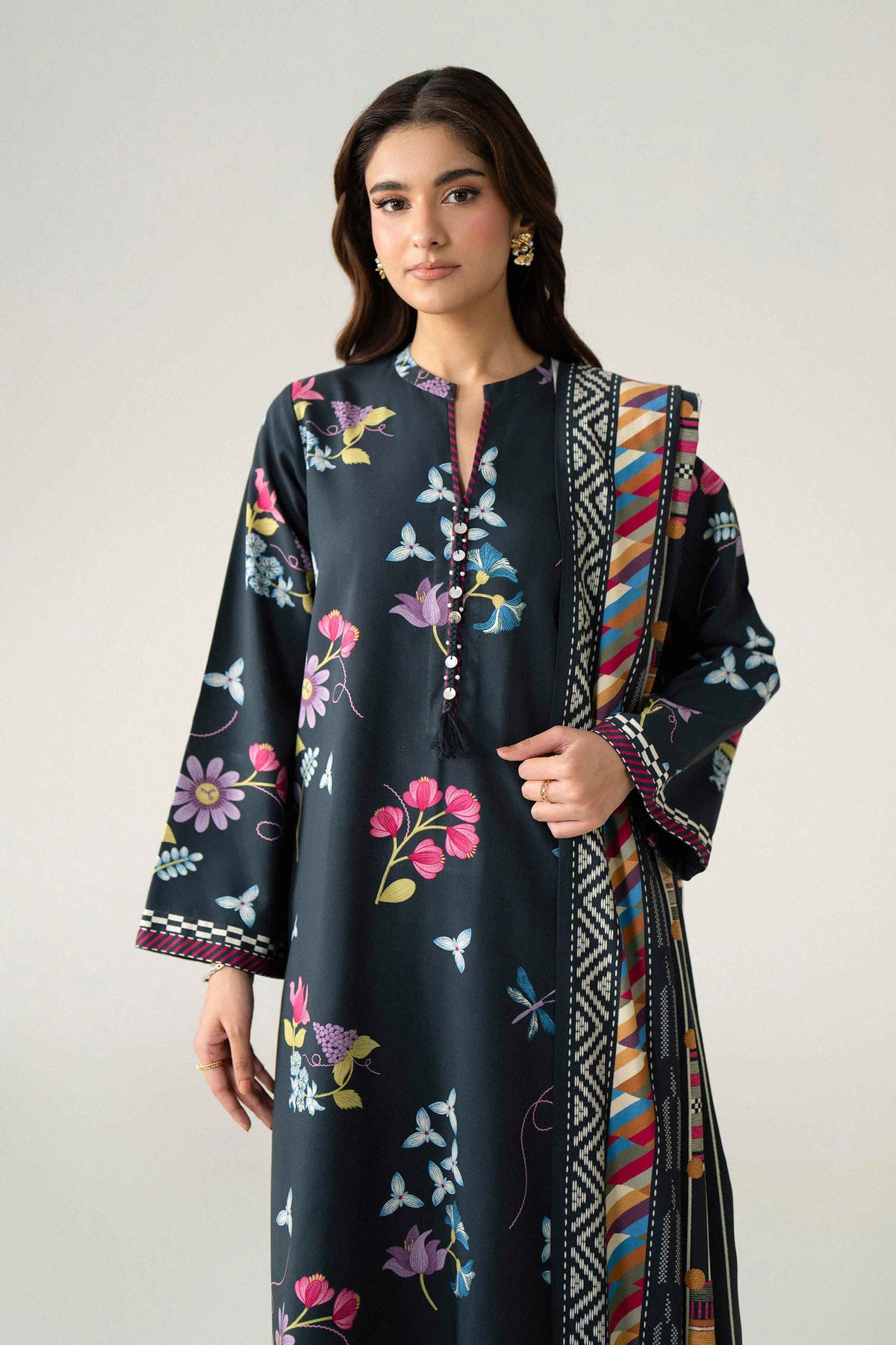 3 Piece - Printed Suit - U3P-NISHA26WV1-80