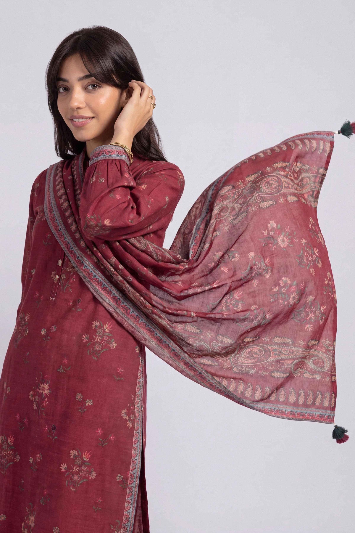 3 Piece - Printed Suit - U3P-NISHA26WV1-81