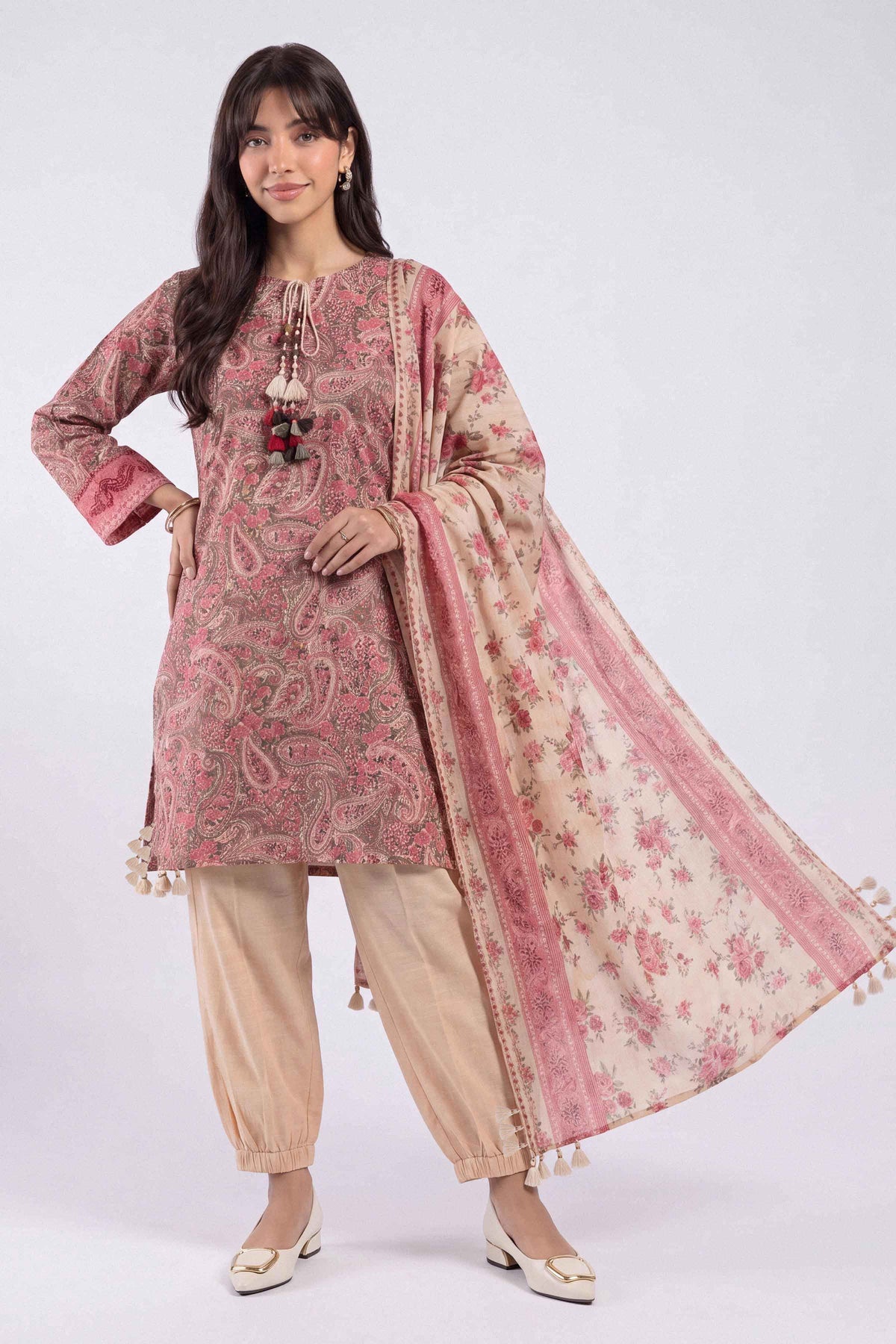 3 Piece - Printed Suit - U3P-NISHA26WV1-87