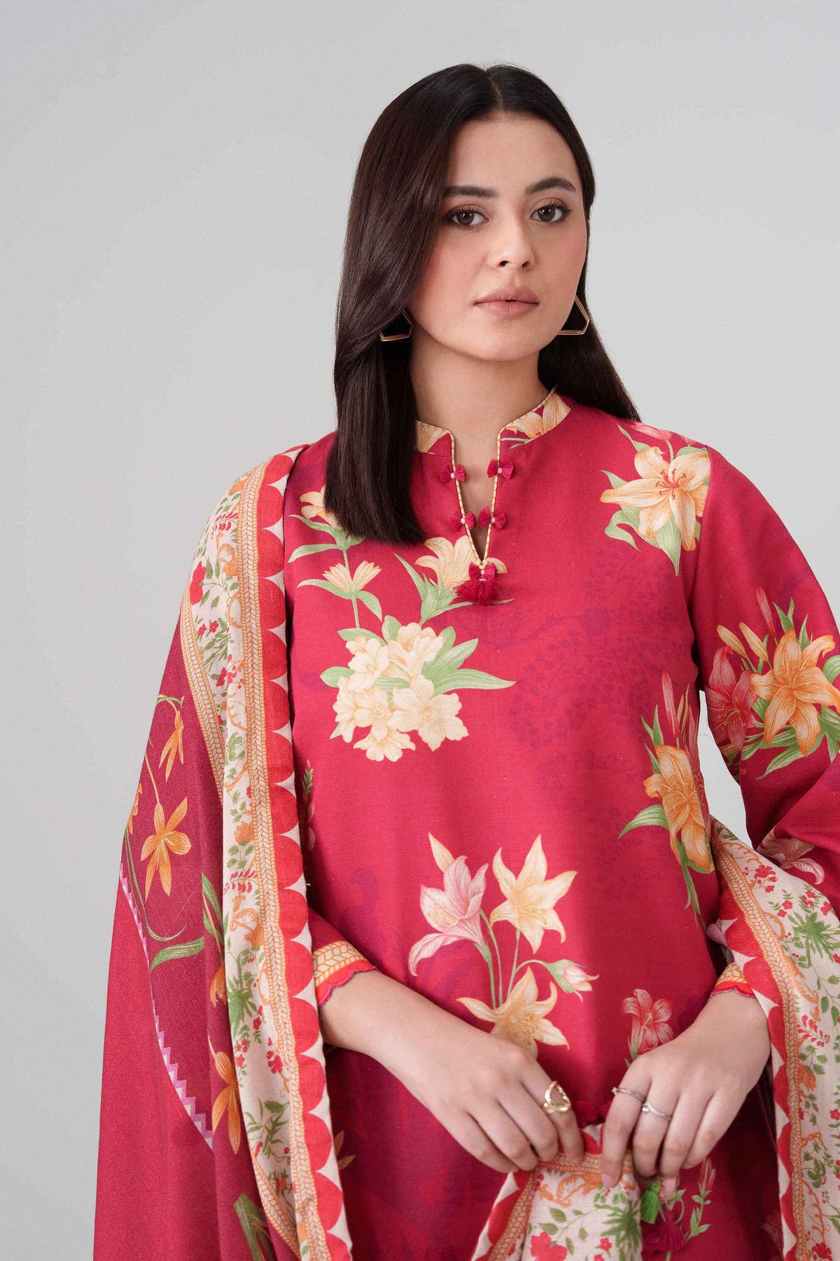 3 Piece - Digital Printed Suit - U3P-NISHA26WV1-93