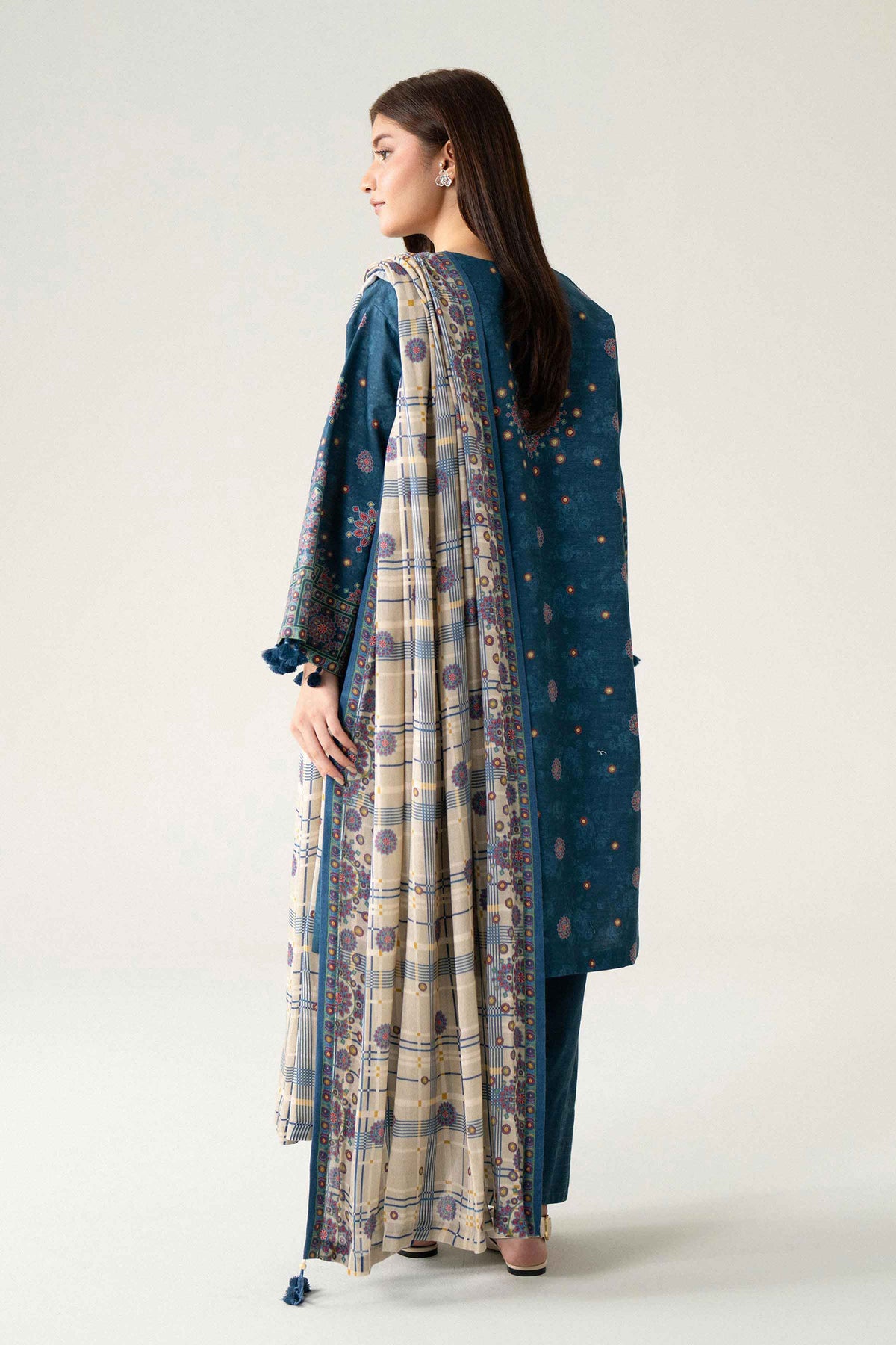 3 Piece - Digital Printed Suit - U3P-NISHA26WV1-98