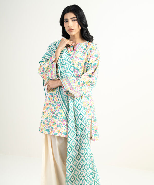 3 Piece - Embroidered Lawn Suit