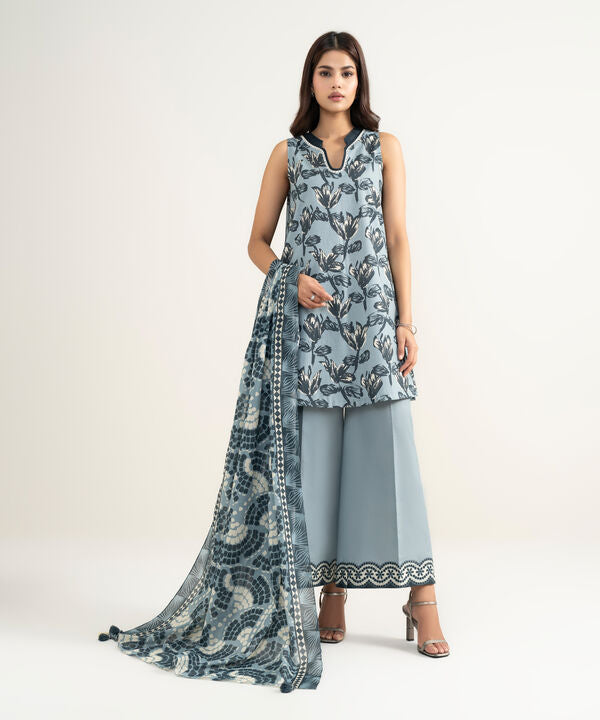 3 Piece - Printed Lawn Suit