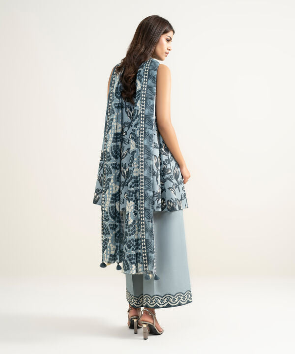 3 Piece - Printed Lawn Suit