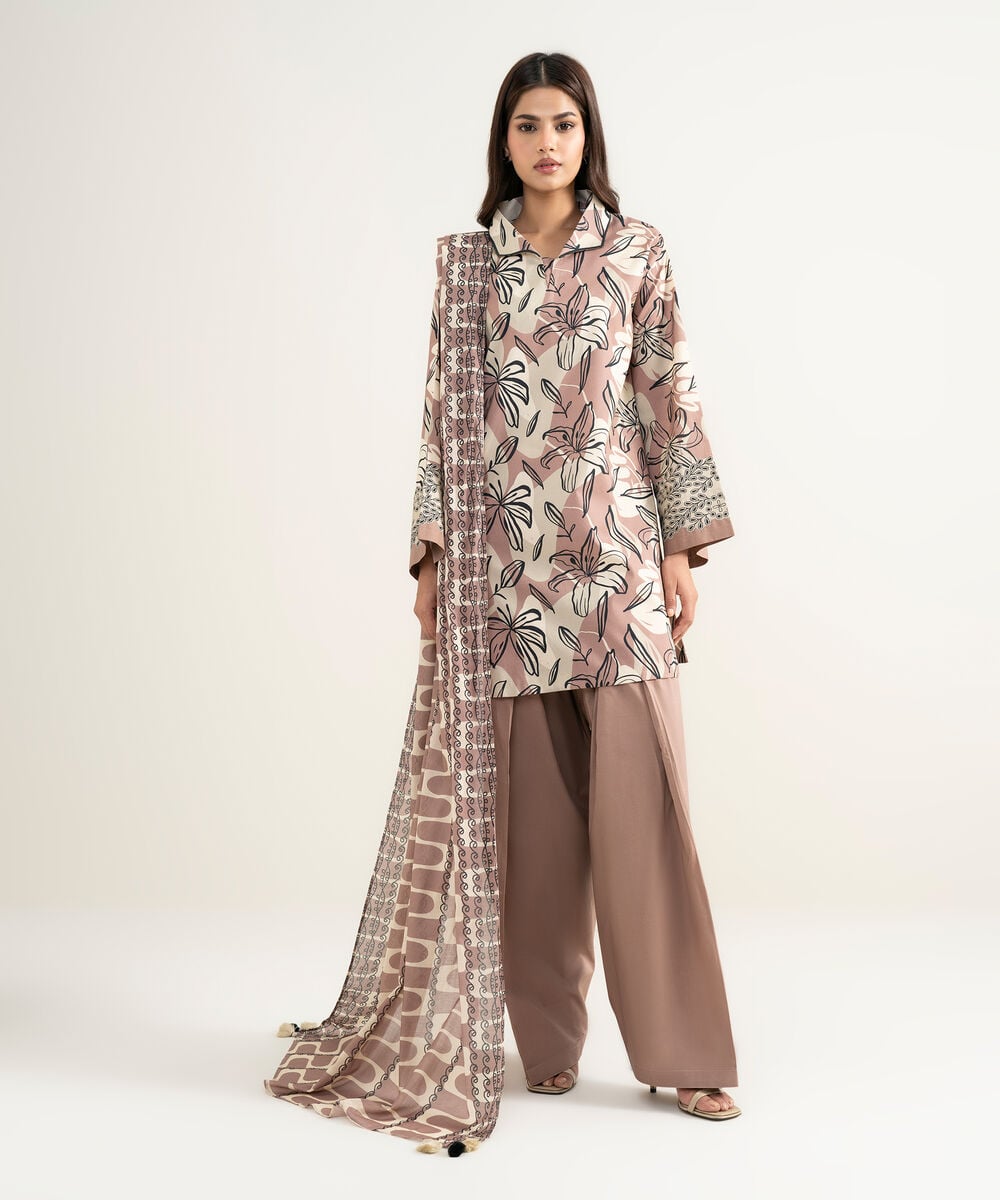 3 Piece - Printed Lawn Suit