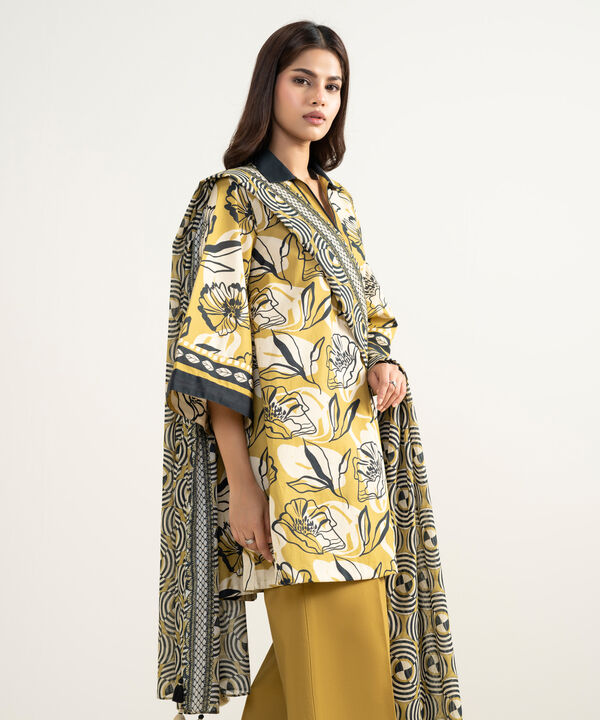 3 Piece - Printed Lawn Suit