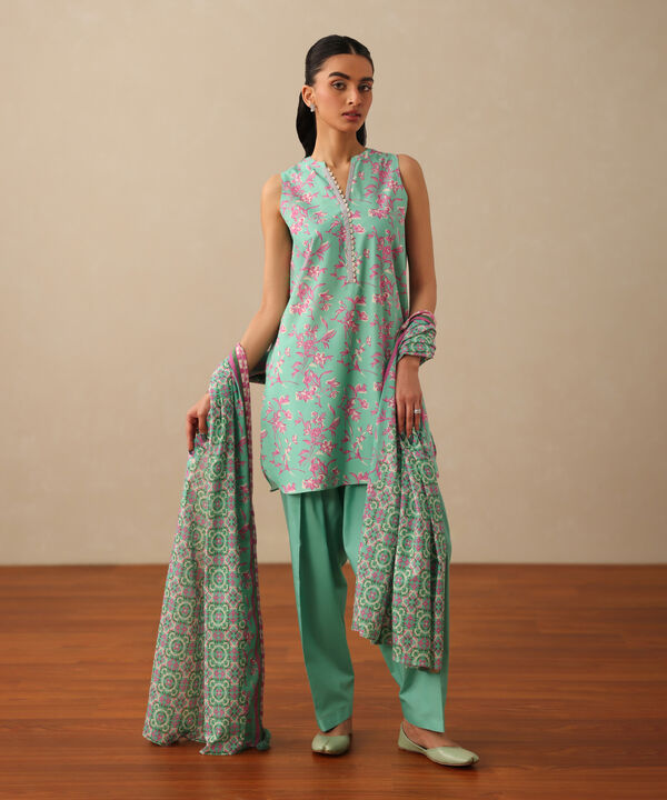 3 Piece - Printed Lawn Suit