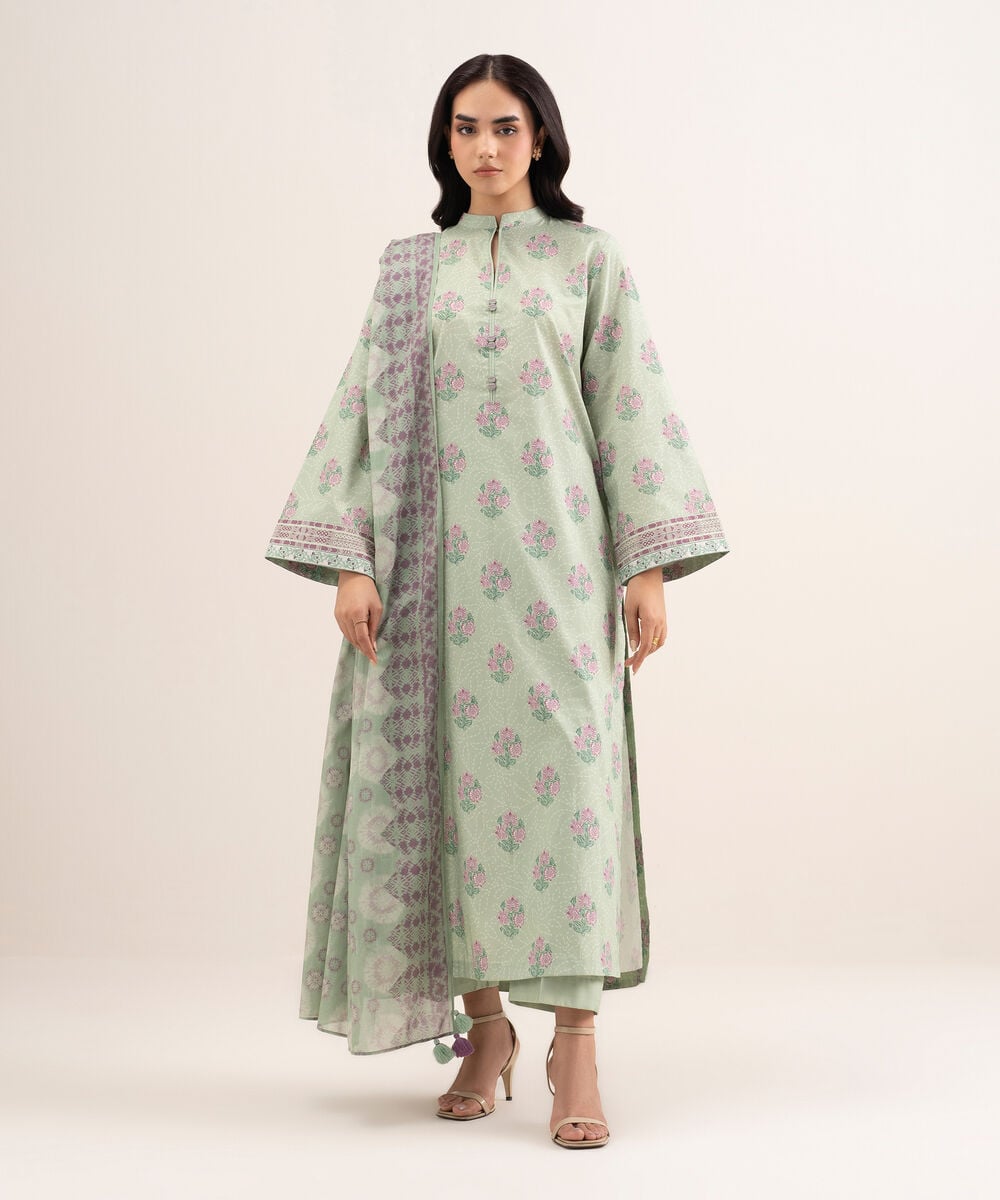 3 Piece - Printed Lawn Suit