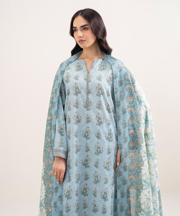 3 Piece - Printed Lawn Suit