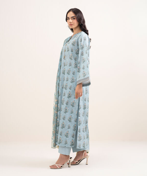3 Piece - Printed Lawn Suit