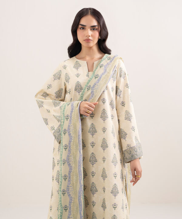 3 Piece - Printed Lawn Suit