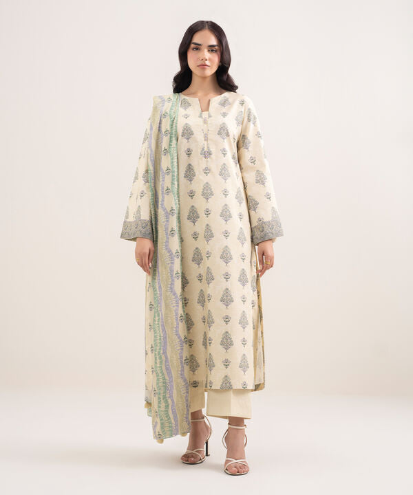 3 Piece - Printed Lawn Suit