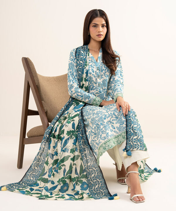 3 Piece - Printed Lawn Suit