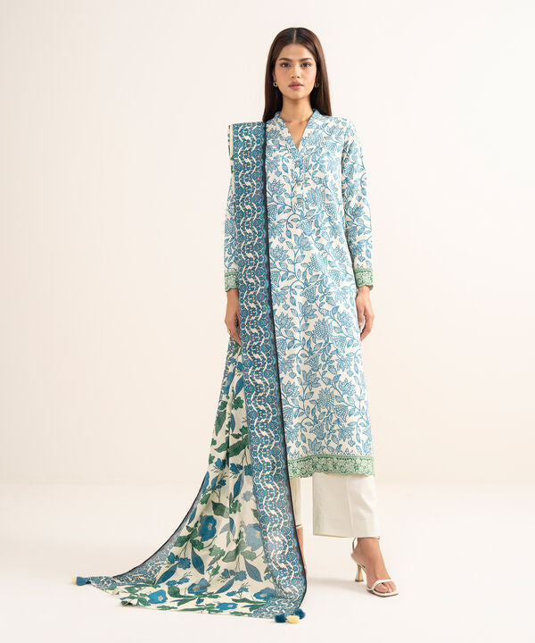 3 Piece - Printed Lawn Suit
